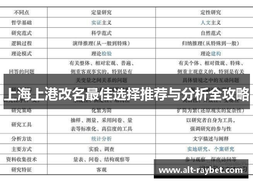上海上港改名最佳选择推荐与分析全攻略